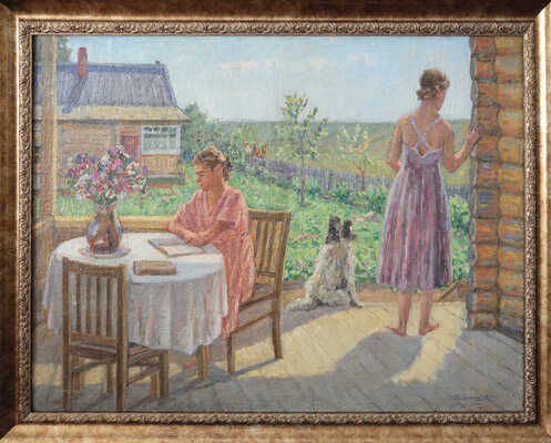 Блохин Иван Семёнович. На террасе 